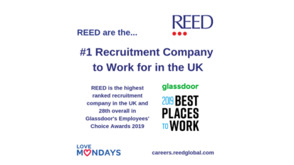 REED One of The Best Places to Work in the UK