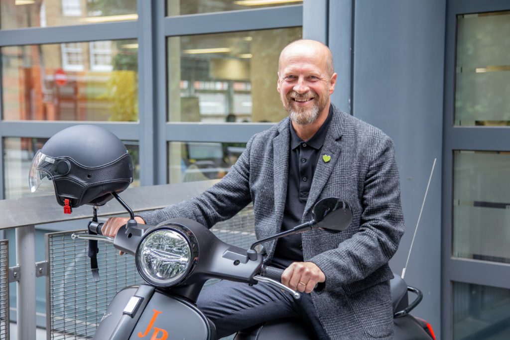 SIA Blog - James Reed CEO on scooter 