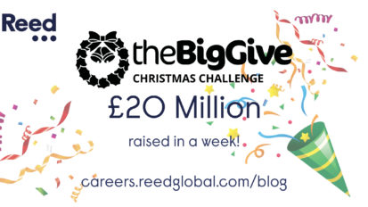 Big Give Christmas Challenge raises £20 Million in one week!