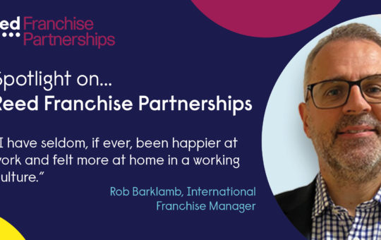 Reed Franchise Partnerships - spotlight blog featuring Rob Barklamb, International Franchise Manager